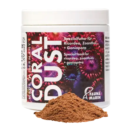 FAUNA MARIN - Coral Dust - 250ml - Alimento para Zoanthus, Ricordea y LPS