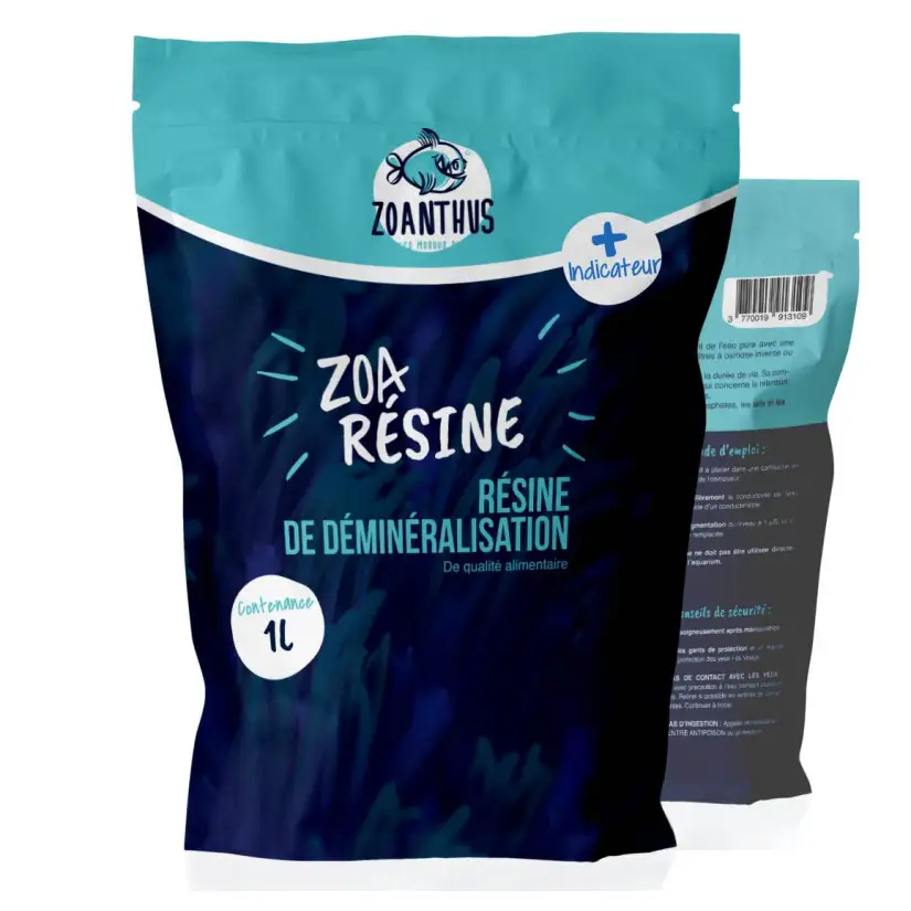 Zoanthus.fr - Resina desmineralizante con indicador de saturación - 1L