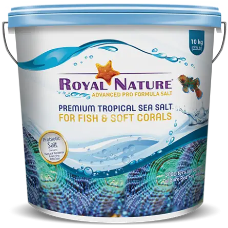 ROYAL NATURE - Premium Meersalz - 10kg Eimer - Natürliches Salz für Riffaquarien