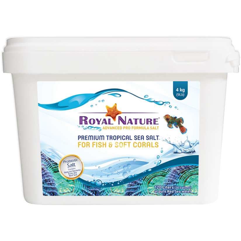 ROYAL NATURE - Premium Meersalz - 4kg Eimer - Natürliches Salz für Riffaquarien