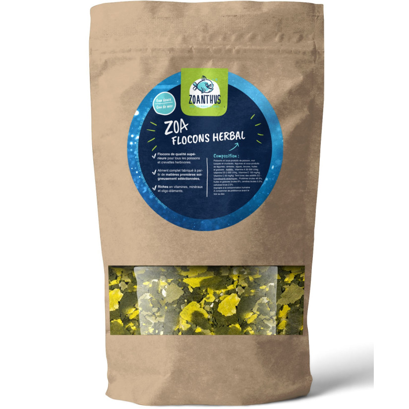 Zoanthus.fr - Copos de hierbas - 1l - Copos premium para peces herbívoros