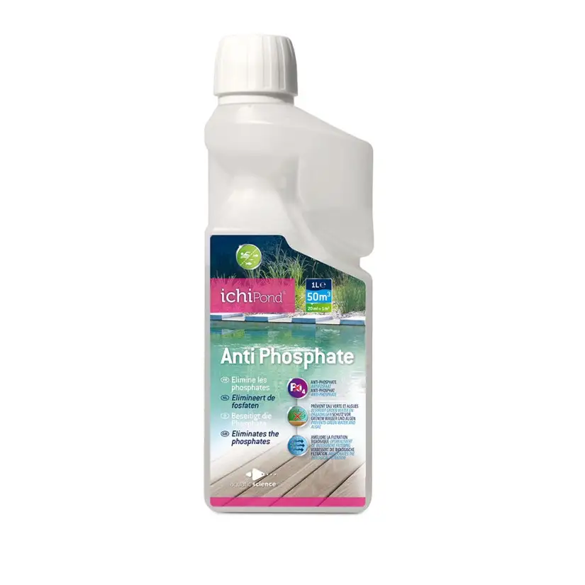 ICHIPOND - Anti Phosphate - 1l - Anti Phosphate pour bassin de jardin