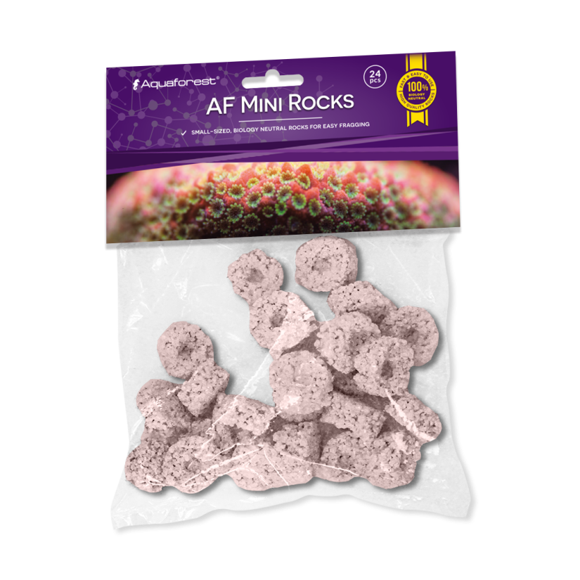 AQUAFOREST - AF Mini Rocks Paars - 24 stuks - Rotsen voor koraalstekken.