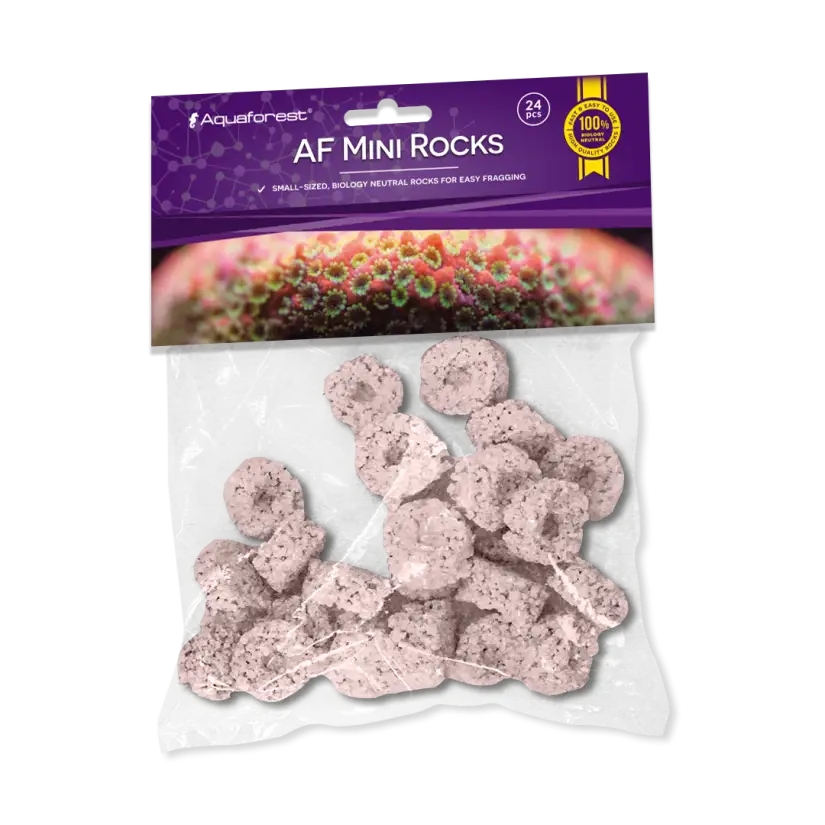 AQUAFOREST - AF Mini Rocks Purple - 24 pcs - Roches pour le bouturage des coraux.