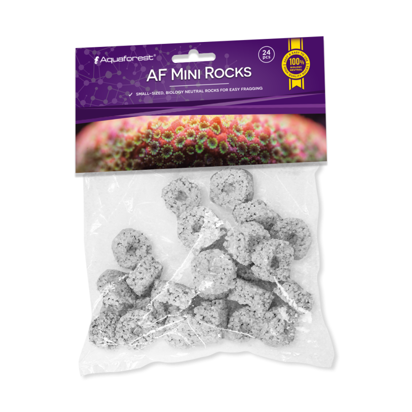 AQUAFOREST - AF Mini Rocks - 24 unid - Pedras para cortes de coral.