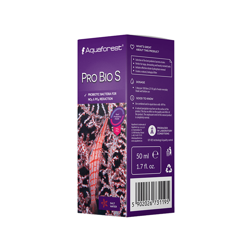 AQUAFOREST - Pro Bio S - 50ml - Elimina nitratos e fosfatos