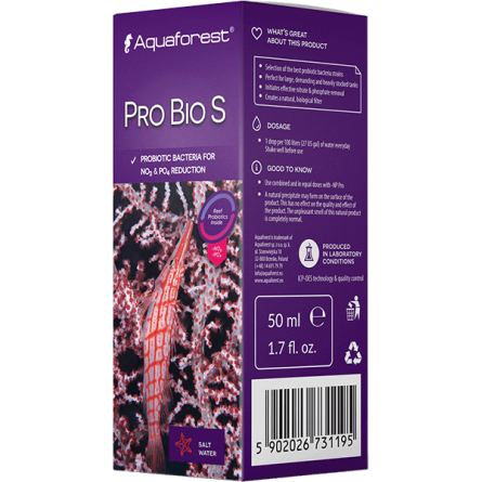 AQUAFOREST - Pro Bio S - 50 ml - Beseitigt Nitrate und Phosphate