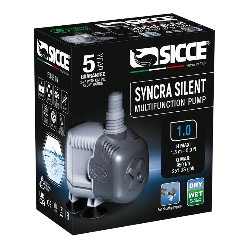 SICCE - Syncra SILENT 1.0 - Bomba de água 950 l/h