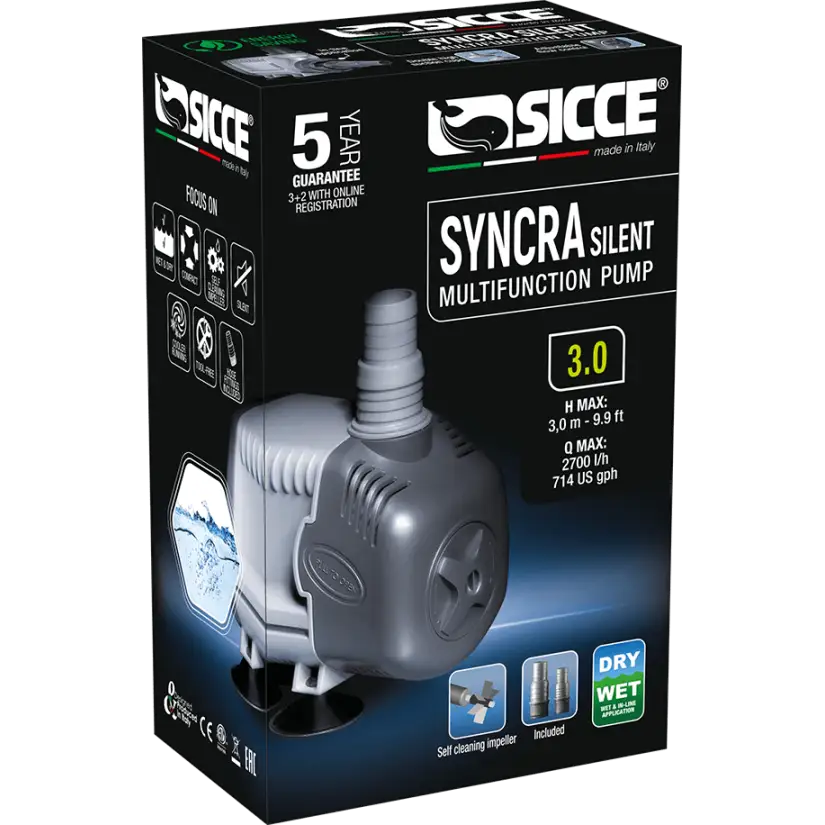 SICCE - Syncra SILENT 3.0 - Bomba de agua 2700 l/h