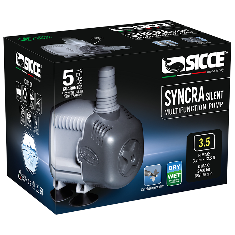 SICCE - Syncra SILENT 3.5 - Pompa acqua 2500 l/h