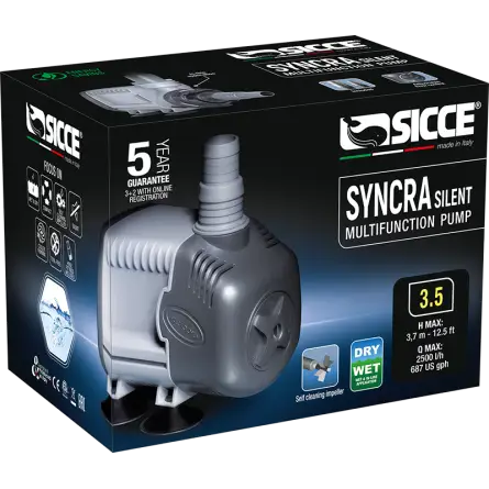 SICCE - Syncra SILENT 3.5 - Bomba de agua 2500 l/h