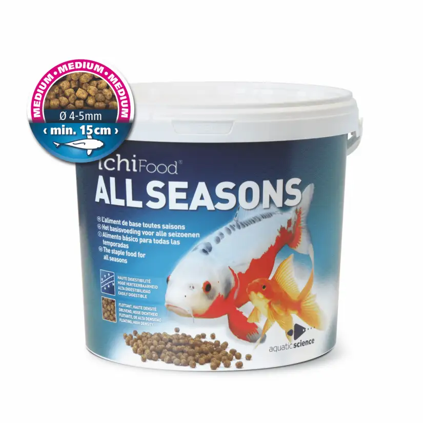 ICHIPOND - All Seasons Médio 4/5mm - 2kg - Comida para peixes de lago