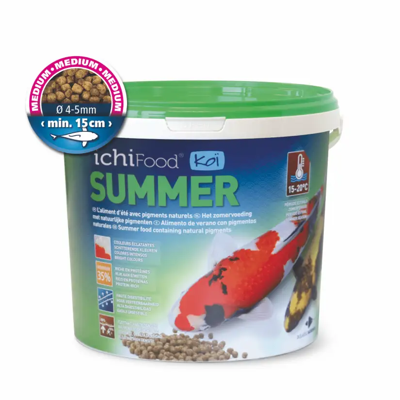 ICHIPOND - Koi Summer 4/5mm - 1kg - Aliment premium pour koï