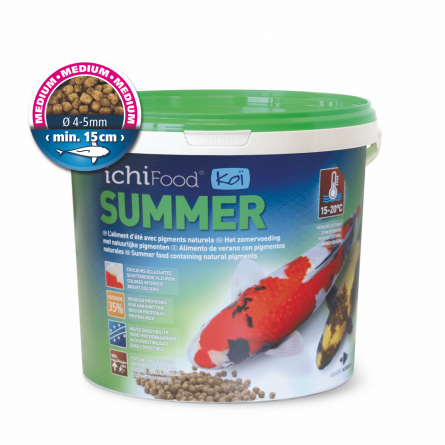 ICHIPOND - Koi Summer 4/5mm - 1kg - Alimento premium para koi