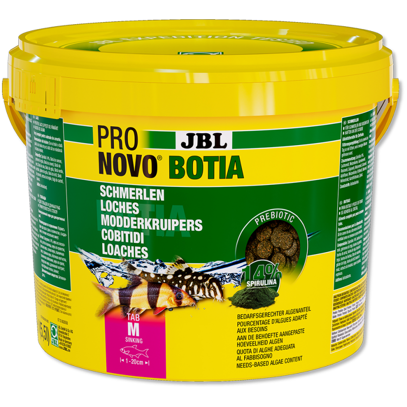 JBL - Pronovo Botia - Tab M - 5500 ml - Pastilha alimentar para botias de 1 a 20 cm