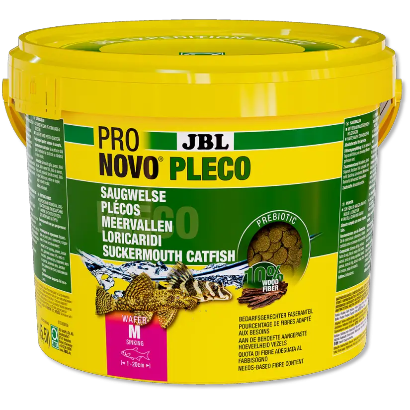 JBL - Oblea Pronovo Pleco - M - 5500 ml - Tabletas para locáridos herbívoros de 1 a 20 cm