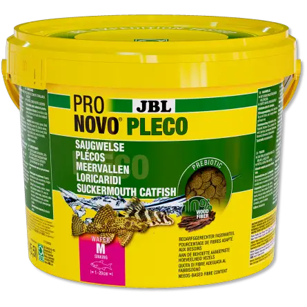 JBL - Oblea Pronovo Pleco - M - 5500 ml - Tabletas para locáridos herbívoros de 1 a 20 cm