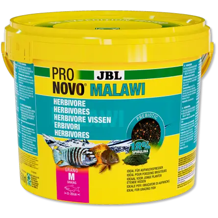 JBL - Pronovo Malawi M - 5500 ml - Alimento para Ciclídeos Herbívoros