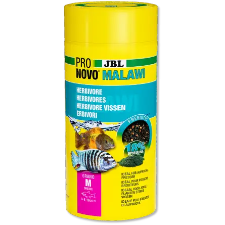 JBL - Pronovo Malawi M - 1000 ml - Alimento para ciclídeos herbívoros