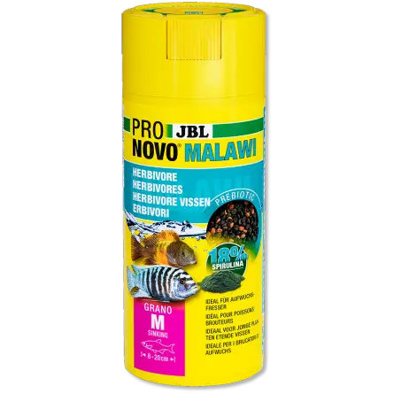 JBL - Pronovo Malawi M Click - 250 ml - Aliment pour Cichlidés herbivores