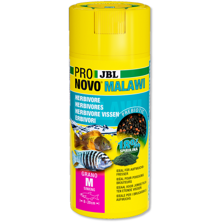 JBL - Pronovo Malawi M Click - 250 ml - Alimento para ciclídeos herbívoros