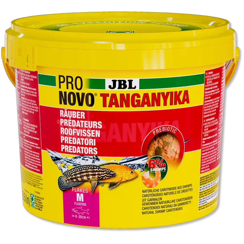 JBL - Pronovo Tanganyika Flackes - 5500 ml - Aliment pour Cichlidés prédateurs