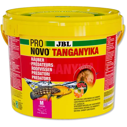 JBL - Pronovo Tanganyika Flackes - 5500 ml - Aliment pour Cichlidés prédateurs