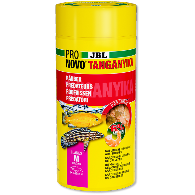 JBL - Pronovo Tanganyika Flackes - 1000 ml - Alimento para Ciclídeos Predatórios