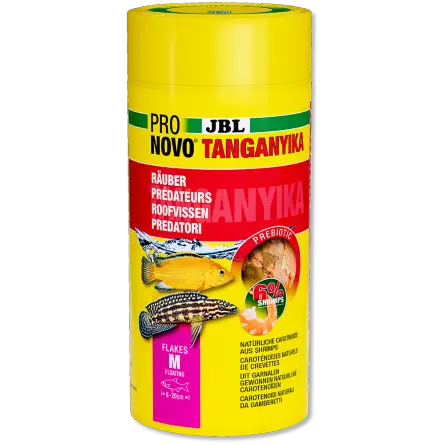 JBL - Pronovo Tanganyika Flackes - 1000 ml - Aliment pour Cichlidés prédateurs