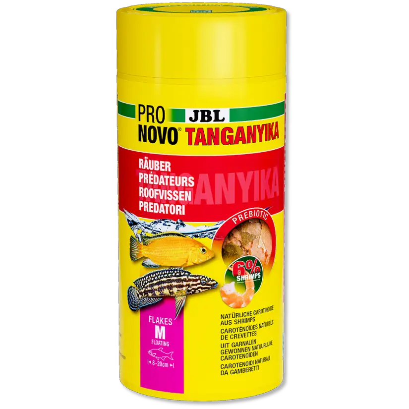 JBL - Pronovo Tanganyika Flackes - 1000 ml - Aliment pour Cichlidés prédateurs