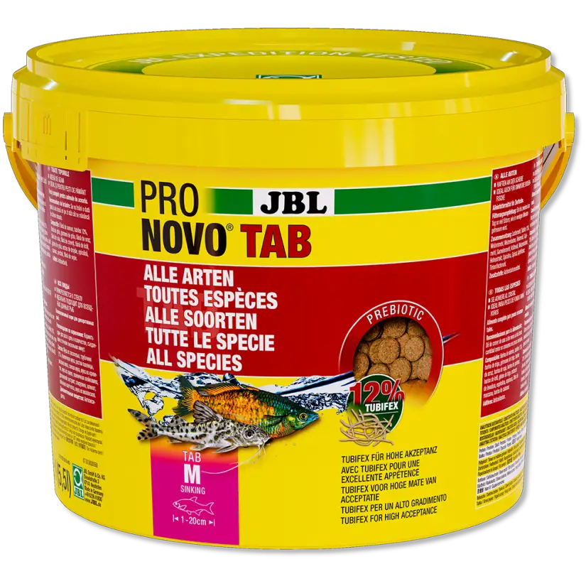 JBL - Pronovo Tab - M - 5500 ml - Alimento en pastillas para peces de 1 a 20 cm