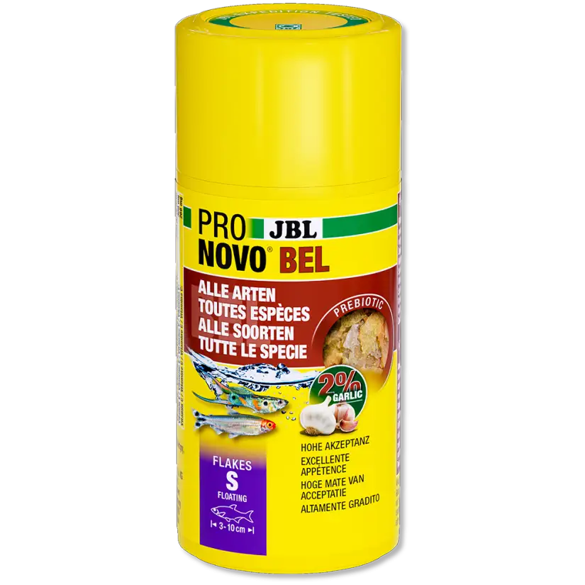 JBL - Pronovo bel Flackes S - 100ml - Alimento en escamas para peces de 3 a 10 cm