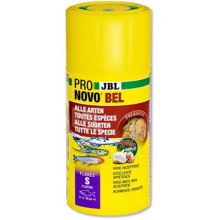 JBL - Pronovo bel Flackes S - 100ml - Alimento en escamas para peces de 3 a 10 cm