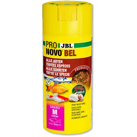 JBL - Pronovo bel Grano M Click - 250 ml - Alimento granulado para peces de 8 a 20 cm