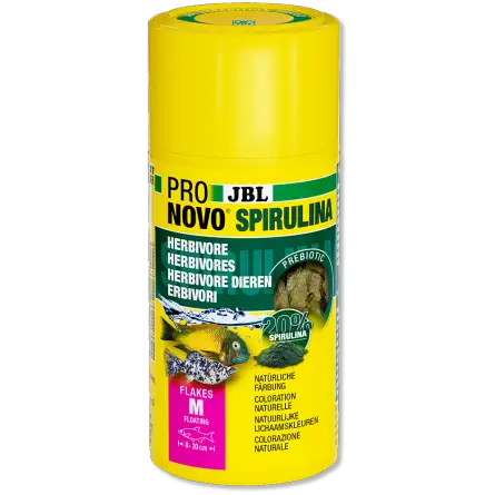 JBL - Pronovo Spirulina Flackers M - 100ml - Spirulina-Flocken für Fische