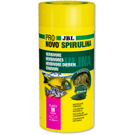 JBL - Pronovo Spirulina Flackes M - 1000ml - Spirulina pahuljice za ribe