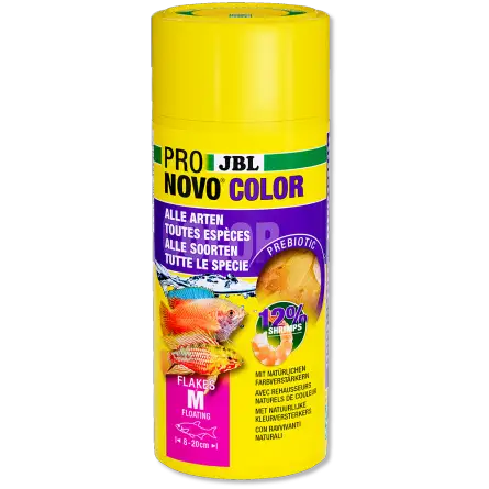 JBL - Pronovo Color Flackes M - 250ml - Copos de color especiales para peces