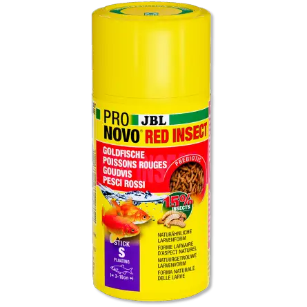 JBL - Pronovo red insect - Stick S - 100 ml - Bâtonnets pour poissons rouges de 3 à 10 cm