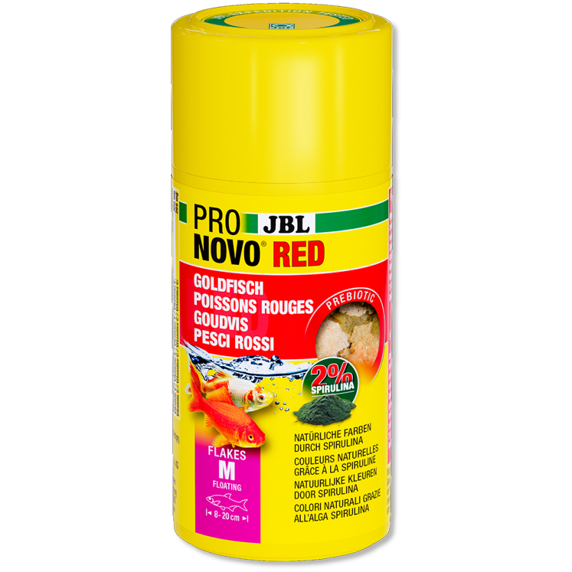 JBL - Pronovo Red Flackes M - 100 ml - Copos para carpas doradas de 8 a 20 cm