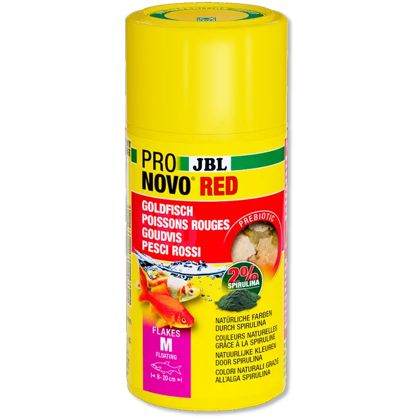 JBL - Pronovo Red Flackes M - 100 ml - Copos para carpas doradas de 8 a 20 cm