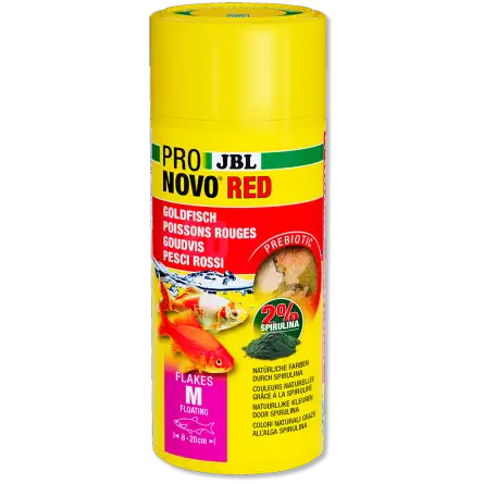 JBL - Pronovo Red Flakes M - 250 ml - Flocos para peixinhos dourados de 8 a 20 cm