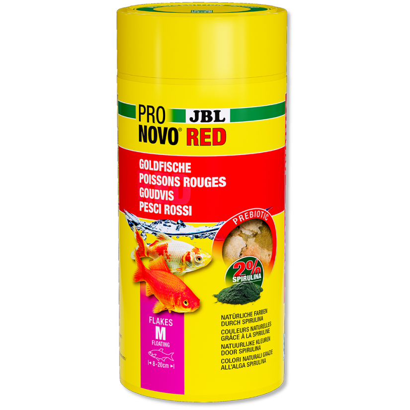 JBL - Pronovo Red Flakes M - 1000 ml - Pahuljice za zlatne ribice od 8 do 20 cm