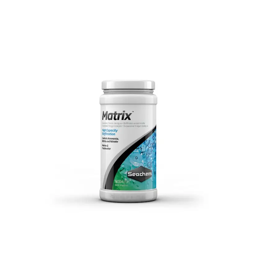 SEACHEM – Matrix 250 ml – Biologische Filterung zur Beseitigung von Nitraten, Nitriten und Ammoniak