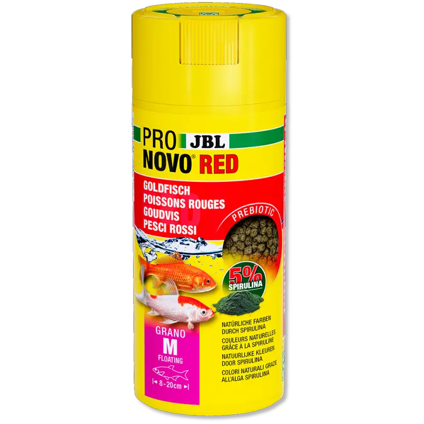 JBL - Pronovo Red Grano M - 250 ml - Granulés pour poissons rouges de 8 à 20 cm