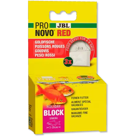 JBL - Pronovo Red Holiday - Goldfish food block