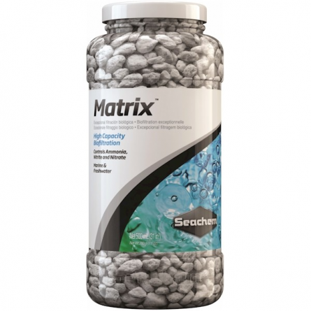 SEACHEM - Matrix 500ml - Biologische filtratie voor de eliminatie van nitraten, nitrieten en ammoniak