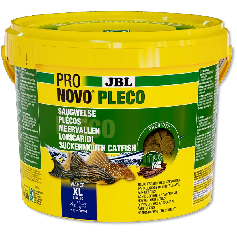 JBL - Oblea Pronovo Pleco - XL - 5500 ml - Tabletas para locáridos herbívoros de 15 a 40 cm