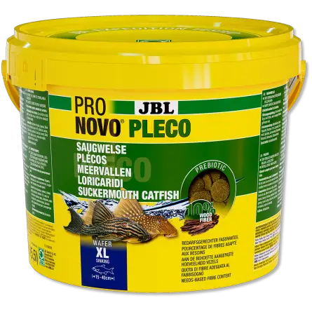 JBL - Oblea Pronovo Pleco - XL - 5500 ml - Tabletas para locáridos herbívoros de 15 a 40 cm