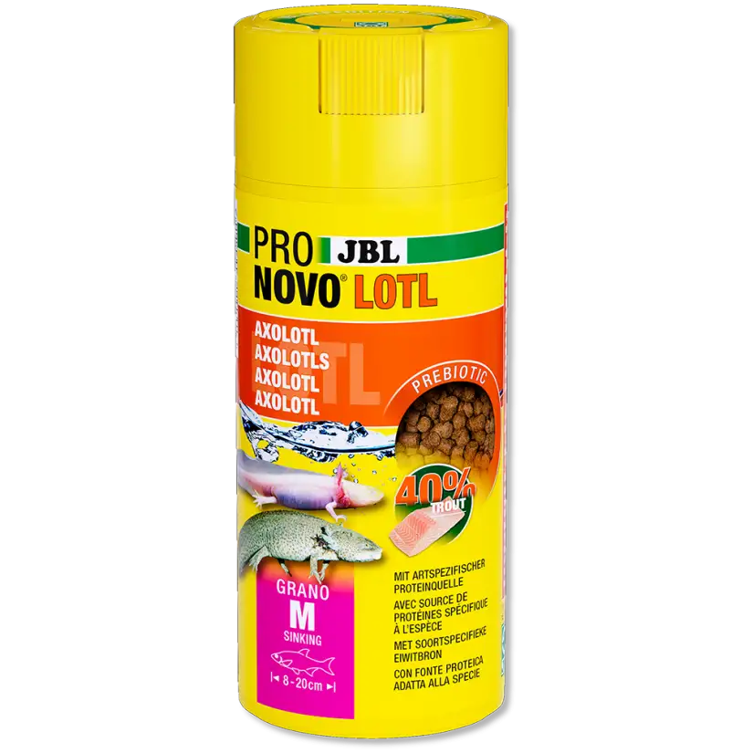 JBL - Pronovo NovoLotl M - 250ml - Aliment complet pour petits axolotls