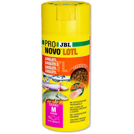 JBL - Pronovo NovoLotl M - 250ml - Alimento completo para pequenos axolotes